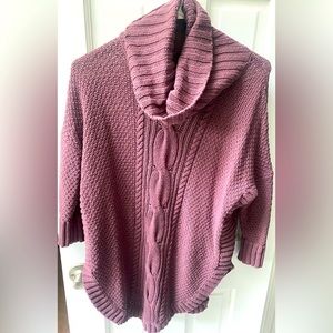 Mauve cowl neck sweater